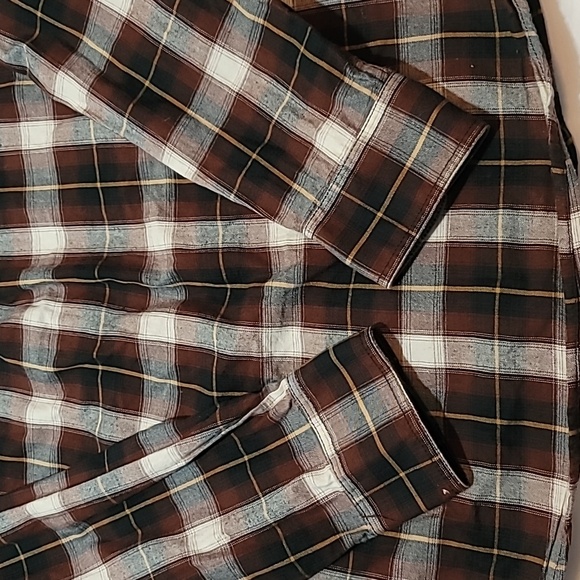 Men’s Gander Mountain Guide Series Flannel Button Up Shirt Size Medium Black - Picture 12 of 14